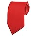 K. Alexander Solid red polyester tie