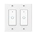Smart Switch WiFi Wall Light Switch Compatible with Alexa Google Assistant, Neutral Wire Required, Single Pole, 2 Gang