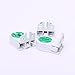 STONCEL 5 Pcs T5 Lamp Holder Tube Mount Socket Bi-Pin Base White, Green Plastic, Ceramic Material 54 Watts 2.5E+2 Volts AC 100-250V