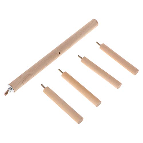 GMSP Parrot Perch 4 Layer Stages Toys Natural Wood Rotating Ladder Bird Parakeet Cage. - Thumbnail 2