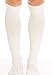 Support Socks For Men Knee High Firm Compression (XL, White)