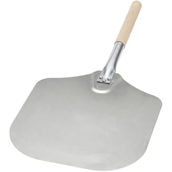 Kitchen Supply 12-Inch x 14-Inch Aluminum Pizza Peel with Wood Handle