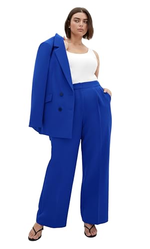 City Chic Women's Plus Size Pants - Alexis Relaxed, 16 Cobalt