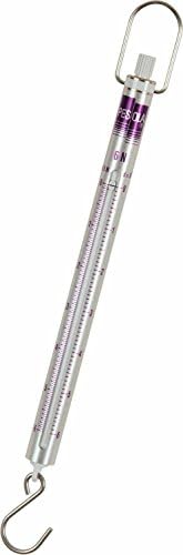 Pesola Medio-Line Spring Scale, 6 N x 0.05 N, w/Hook End