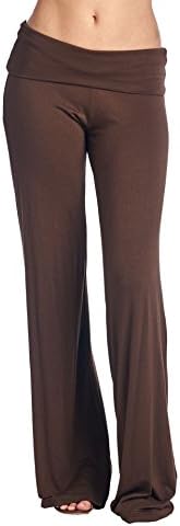 Eliechi Stylish Palazzo Pants - Made in USA, Brown - Medium