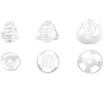 Jungle Care Hearing Aid Ear Piece Open Domes Set 6mm/9mm/12mm (3 Pairs) Comfortable PSAP (Personal Sound Amplifiers Product) Ear Tips Invisible, Perfect for Open Air (Open fit), Except for RIC