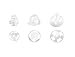 Jungle Care Hearing Aid Ear Piece Open Domes Set 6mm/9mm/12mm (3 Pairs) Comfortable PSAP (Personal Sound Amplifiers Product) Ear Tips Invisible, Perfect for Open Air (Open fit), Except for RIC