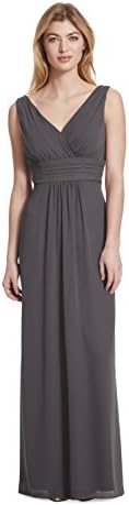 Samantha Paige V-Neck Sleeveless A-Line Floor Length Chiffon Formal Dress