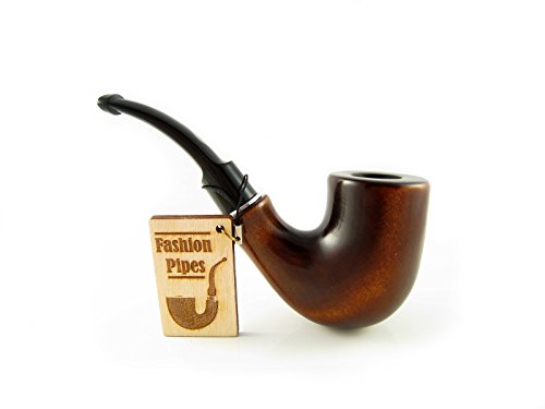 Fashion Pipes Set - "Watson" Pear Tobacco Smoking Pipe Smooth and Tamper Tools, Designed for Pipe Smokers