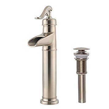 Brushed Nickel Myhb Mlan1509bn 1 Waterfall Single Control Vessel