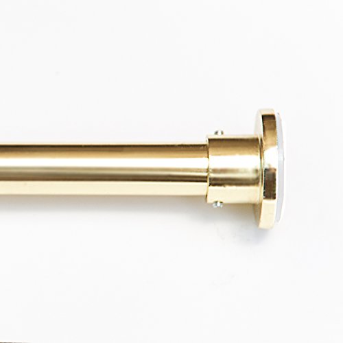 Roomdividersnow Premium Tension Curtain Rod 28in 50in Gold