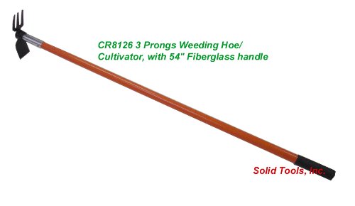 Weeding Hoe with 3 Prong Cultivator