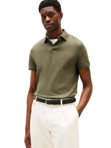 Tommy Hilfiger Men’s 1985 Regular Short Sleeve Polo, Army Green XX-Large