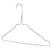 HANGERWORLD Silver Metal Wire Hangers Petite Adult Teen Child Size 14.2inch, 13 Gauge (50 Pack)