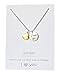 Sister I Love You Best Friends Two-Piece Pendant Gift Card Heart Necklace 18 Inch