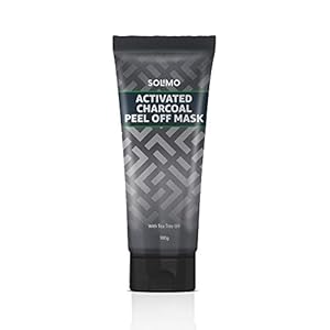 Amazon Brand – Solimo Acne Control Charcoal Peel-off Face Mask 100g