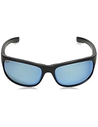 Hobie Cruz polarizadas rectangulares anteojos de sol, negro, 64 mm