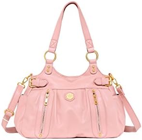 WYN Fashion Top Handle Shoulder Bag (Pink)