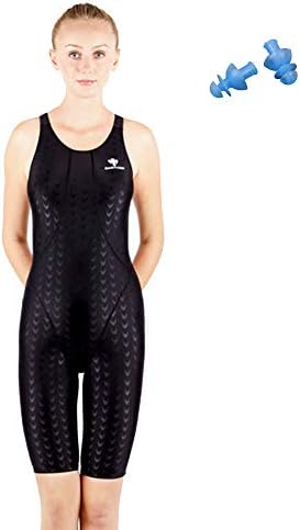 Girls Colorful One Piece Sharkskin Sport Racing Technical Full Knee Length Swimwear Swimsuit