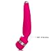 HoozGee Wellness Relaxation Wand 7 Frequency Rechargeable Vibrator Silicone Waterproof Therapeutic Muscle Massager (Rose Red)