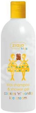Shampoo and shower gel with cake and vanilla ice cream for children, 400ml, Ziaja