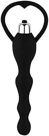 Prostate Vibration Toy For Man Silicone Waterproof G Point Stimulate Prostate Massager Anal Vibrator -black