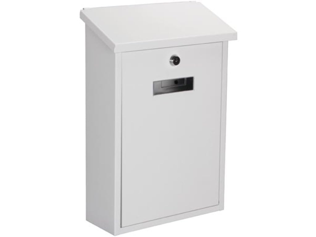 Perel BG10001 Rio Post Box White
