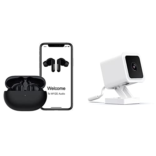 WYZE Earbuds Pro, 40 dB Active Noise Cancelling Wireless Earbuds & Cam