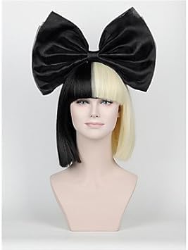 Frfy Perruque Perruque Synthétique Femme Droit Noir Bob
