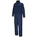 Bulwark Men's Flame Resistant 9 oz Twill Cotton Premium Concealed Snap Coverall, Navy, 46