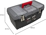 Hilka MTB19 Max 19 Inch Toolbox & Organiser Black Grey view 2