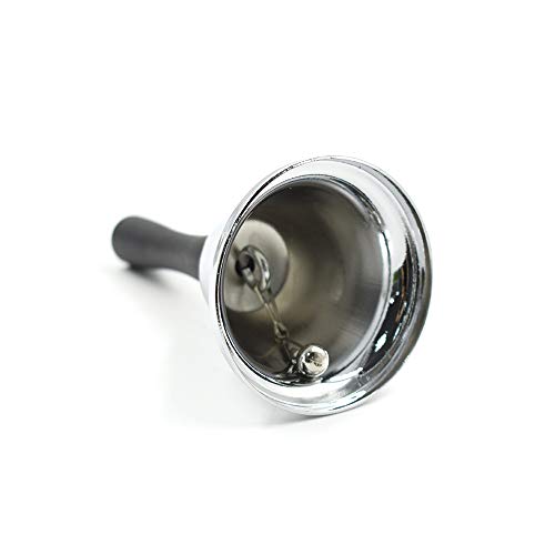 Cyful Steel Hand Bell Loud Call Bell Alarm Silver (1 Pcs)