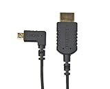 CMR UltraFlex 31 Inch 4K Micro Right Angle HDMI Male to Standard HDMI Male Cable. 90 Degree Thin HDMI Cable. HDMI 2.0