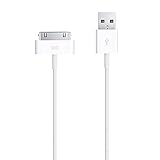 30 Pin Cable, 6ft iPad High Speed Sync Charging Cord Cables for iPhone 4/4s, iPhone 3G/3GS, iPad 1/2/4, iPod (6ft 30 Pin Cable White)