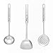 Keith Titanium Ti8703 Healthy Family Kitchen Utensils, Set of 3 - Turner, Ladle and Skimmer