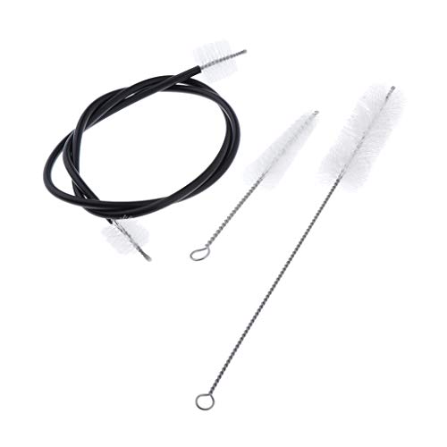 image for D DOLITY Set of 3 Trumpet Cleaning Kit Flexible Mouthpiece Valve Brush