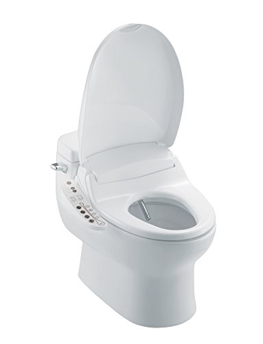 BioBidet A7 Aura Elongated Bidet Toilet Seat | White | Adjustable Heated Seat | Warm Water | Air Dryer | Stainless Steel Nozzle