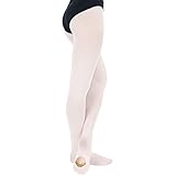 Danzcue Womens Ultra-Stretch Convertible Tights, Ballet Pink, S/M