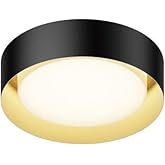ET2 Echo - 20W 1 LED Flush Mount-3.5 Inches Tall and 13 Inches Wide-Black/Gold Finish