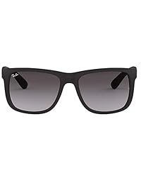 Ray-Ban RB4165 601   8G Justin - Gafas de sol unisex Negro Montura   Lente gris degradado