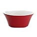 Rachael Ray Dinnerware Round & Square 4-Piece Stoneware Fruit Bowl Set, Red, 10-Ounce