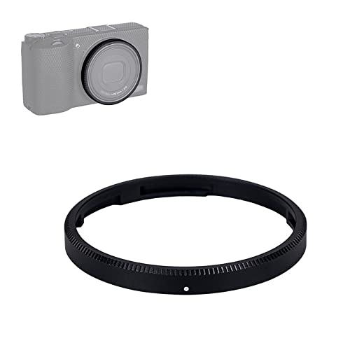 JJC Metal Lens Ring for Ricoh GR IIIx GR3x GR IIIx HDF Camera, Replacement for Ricoh GN-2 Ring Cap (Black)