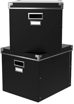Amazon Com Ikea Kassett Magazine Box Storage With Lid Black 2