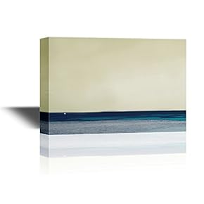 Abstract Seascape with The Calm Ocean at Sunset