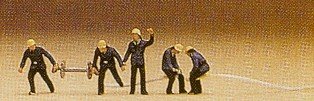 Preiser 79117 Firemen (5) Figure Set