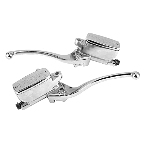 CHICIRIS Hydraulische Bremskupplung Hauptbremszylinder Pumpenhebel Links Rechts Vorne Bohrung Universal für Motorrad mit 7/8 Zoll Lenker