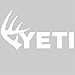 YETI Sportsman's Decal Whitetail Shed White