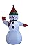 4 Foot Christmas Inflatable Snowman Yard Garden Decoration