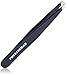 Tweezerman Stainless Steel Slant Tweezer, Black