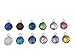 1 Set Mixed Birthstone Charms 6mm Austrian Crystal Beads Sterling Silver Plated (12pcs) for Earrings Bracelet Necklace Keychain CCP2-S